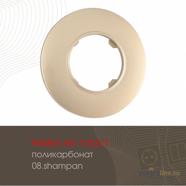 Рамка одноместная Arte Milano 502.08-1.shampan