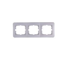 Рамка 3-местная горизонтальная Lezard Karina Life 708-3000-148
