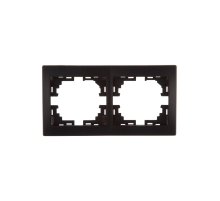 Рамка 2-местная горизонтальная Lezard Mira 701-4200-147