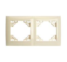 Рамка двухместная Stekker PFR00-9012-02 Эрна Элегант 49667