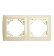 Рамка двухместная Stekker PFR00-9012-02 Эрна Элегант 49667