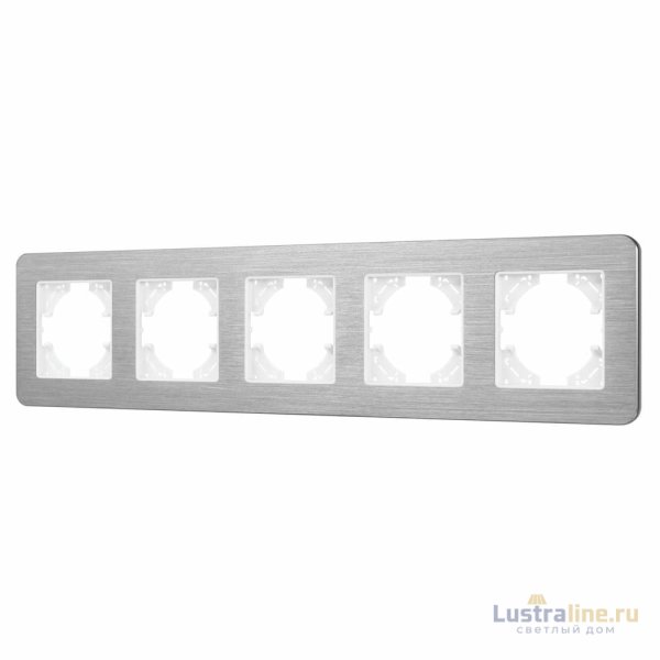 Рамка на 5 постов алюминиевая Arlight FRM-AKIRY-AL-5-SR 049734