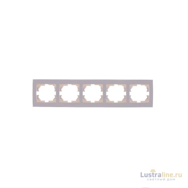 Рамка 5-местная горизонтальная Lezard Rain 703-0202-150