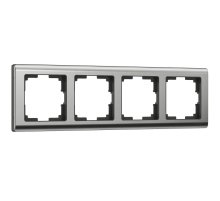 Рамка на 4 поста Werkel Metallic глянцевый никель W0041602 4690389159046