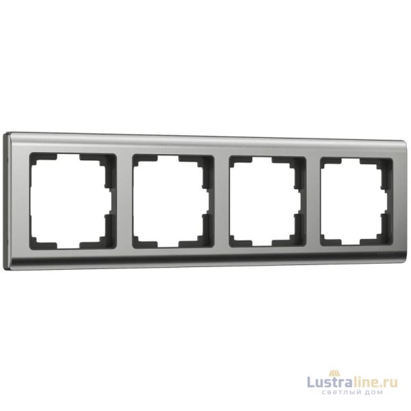 Рамка на 4 поста Werkel Metallic глянцевый никель W0041602 4690389159046