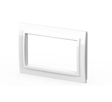 Рамка для двухместной розетки с заземлением ELBI Zena 608-015600-907