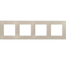 Рамка 4-постовая Legrand Etika слоновая кость 672514