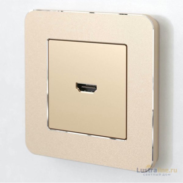 Рамка на 1 пост Werkel Platinum шампань 4690389184437 W0012611