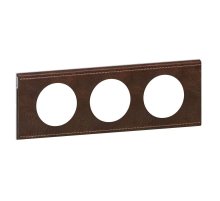 Рамка 3-постовая Legrand Celiane кожа текстура 069403