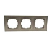 Рамка на 3 поста Mono Electric Despina антрацит 102-240000-162 Рамка на 3 поста Mono Electric Despina антрацит 102-240000-162