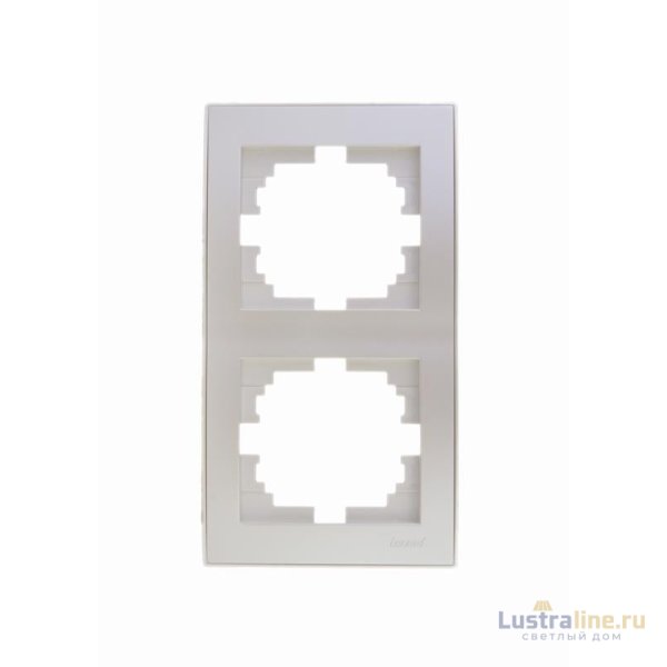 Рамка 2-местная вертикальная Lezard Rain 703-3030-152