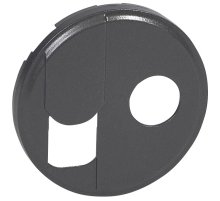 Лицевая панель Legrand Celiane розетки RJ45+ТV тип F графит 067939