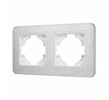 Рамка на 2 поста алюминиевая Arlight FRM-AKIRY-AL-2-SR 049724