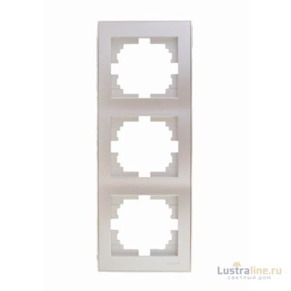 Рамка 3-местная вертикальная Lezard Rain 703-3030-153
