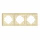 Рамка на 3 поста стеклянная Arlight FRM-OMALI-SFGS-3-GD 049715