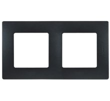 Рамка 2-постовая Legrand Etika антрацит 672582