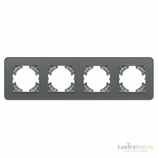 Рамка на 4 поста стеклянная Arlight FRM-OMALI-SFGS-4-GR 049718
