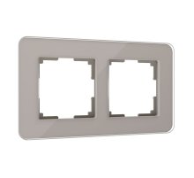 Рамка Werkel Elite на 2 поста дымчатый W0022417 4690389180699