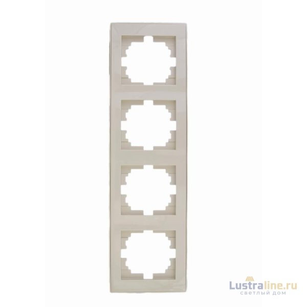 Рамка 4-местная вертикальная Lezard Rain 703-0303-154