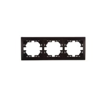 Рамка 3-местная горизонтальная Lezard Mira 701-4200-148 Рамка 3-местная горизонтальная Lezard Mira 701-4200-148