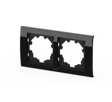 Рамка двухместная ELBI Zena Platin 500-073300-226