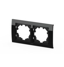 Рамка двухместная ELBI Zena Platin 500-073300-226
