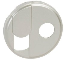 Лицевая панель Legrand Celiane розетки RJ45+ТV тип F титановая 068539