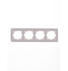 Рамка 4-местная горизонтальная Lezard Rain 703-0226-149