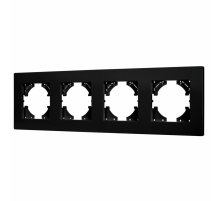 Рамка на 4 поста пластиковая Arlight FRM-PERIO-PL-4-BK 049759