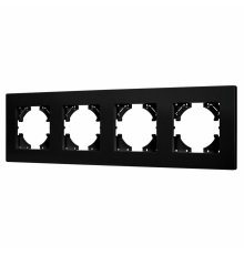Рамка на 4 поста пластиковая Arlight FRM-PERIO-PL-4-BK 049759