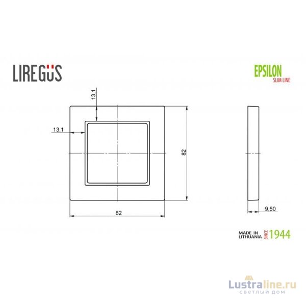 Рамка одноместная Liregus Epsilon 28-0421