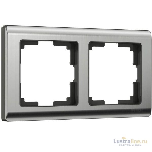 Рамка на 2 поста Werkel Metallic глянцевый никель W0021602 4690389159039
