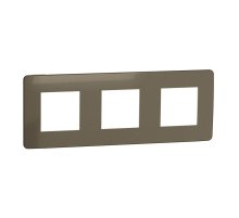 Рамка 3-постовая Schneider Electric Unica New NU280651