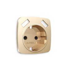 Лицевая панель для розетки с/з со шторками 2USB A+A Ambrella Volt Omega OP6090