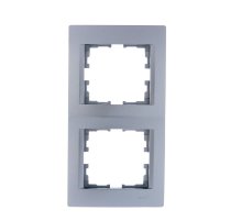 Рамка 2-местная вертикальная Lezard Karina 707-4300-152 Рамка 2-местная вертикальная Lezard Karina 707-4300-152