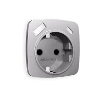 Лицевая панель для розетки с/з со шторками 2USB A+C Ambrella Volt Omega OP5100