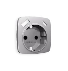 Лицевая панель для розетки с/з со шторками 2USB A+C Ambrella Volt Omega OP5100