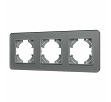 Рамка на 3 поста стеклянная Arlight FRM-OMALI-GS-3-GR 049698