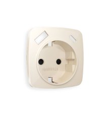 Лицевая панель для розетки с/з со шторками 2USB A+C Ambrella Volt Omega OP3100
