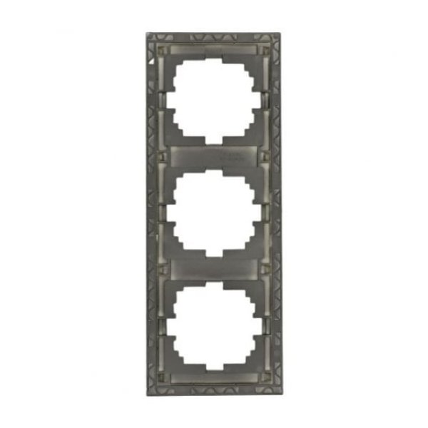 Рамка 3-местная вертикальная Lezard Rain 703-4141-153