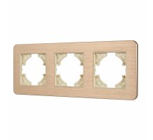 Рамка на 3 поста алюминиевая Arlight FRM-AKIRY-AL-3-GD 049730