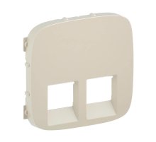 Лицевая панель Legrand Valena Allure розетки телефонной RJ-11/Ethernet RJ-45 слоновая кость 755426