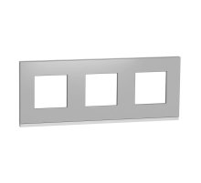 Рамка 3-постовая Schneider Electric Unica New NU600680