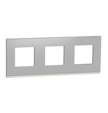 Рамка 3-постовая Schneider Electric Unica New NU600680