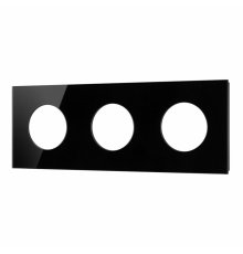 Рамка стеклянная на 3 поста Arlight FRM-GLARE-GC-3-BK 043839