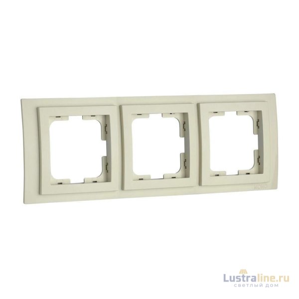 Рамка на 3 поста Mono Electric Larissa крем 103-171700-162
