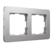 Рамка на 2 поста Werkel Platinum алюминий 4690389184444 W0022606