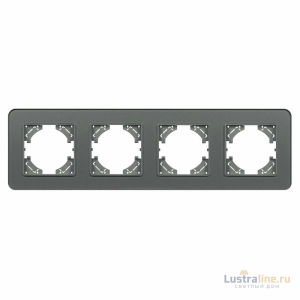 Рамка на 4 поста стеклянная Arlight FRM-OMALI-GS-4-GR 049702