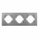 Рамка на 3 поста пластиковая Arlight FRM-PERIO-PL-3-GR 049756