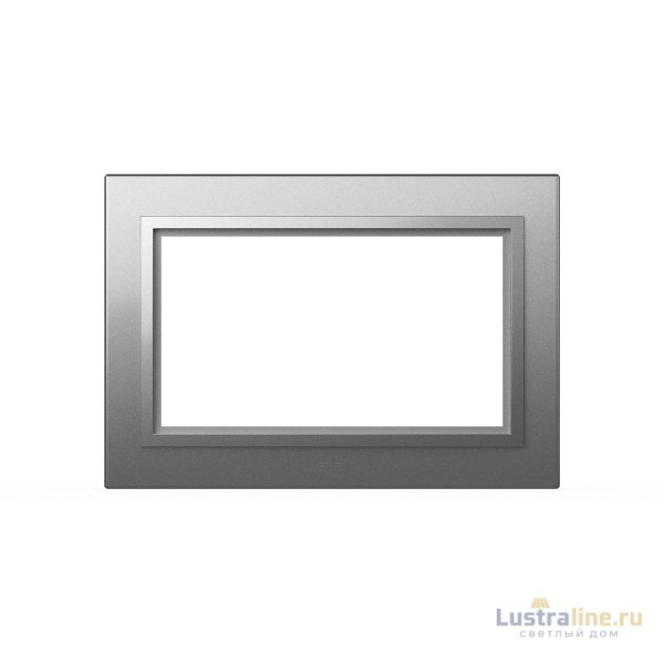 Рамка для двухместной розетки без заземления ELBI Zena 608-011000-908
